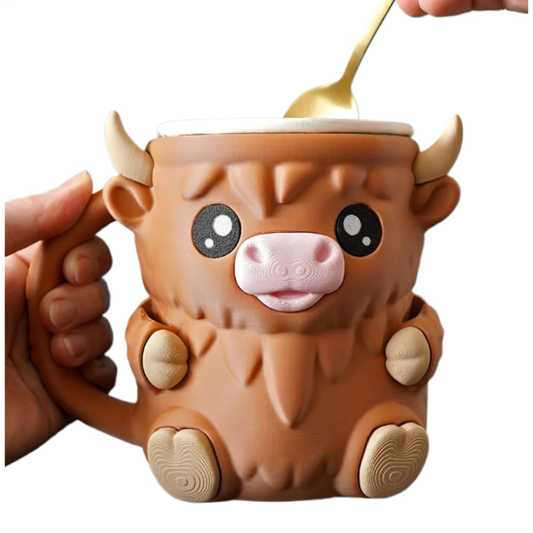 Lustige Kuh-Tasse für Eiscreme