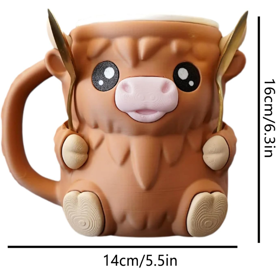 Lustige Kuh-Tasse für Eiscreme