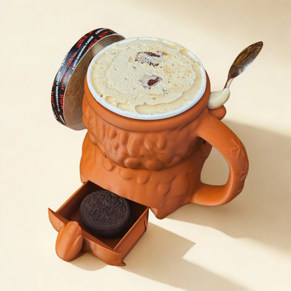 Lustige Kuh-Tasse für Eiscreme