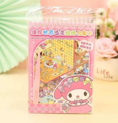 2 Libros de Pegatinas 3D + 2 pinzas