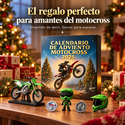 Calendario de motocross presentado como regalo de Navidad
